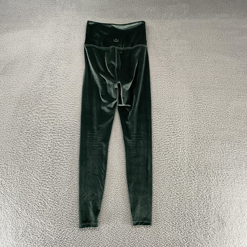Beyond Yoga Leggings Womens Small Green Velvet High Rise Stretch Activewear USA - Picture 11 of 13